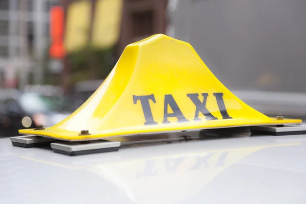 Toronto'da taksi işareti — Stok fotoğraf