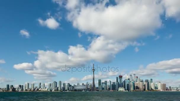 Toronto skyline time lapse vídeo — Vídeo de Stock