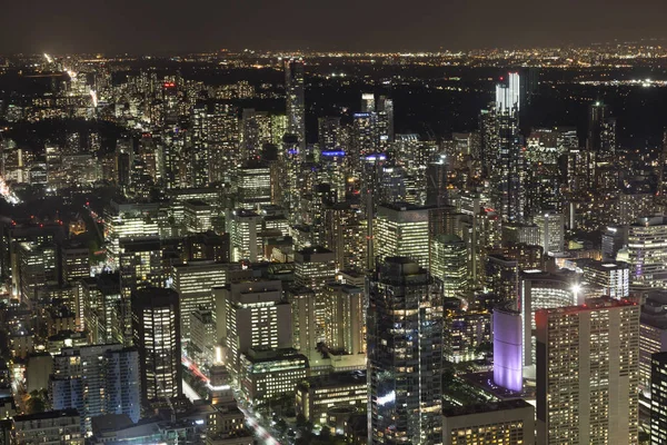 Stad van Toronto's nachts — Stockfoto