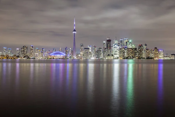 Skyline of Toronto at night, Canada — Stock Photo, Image