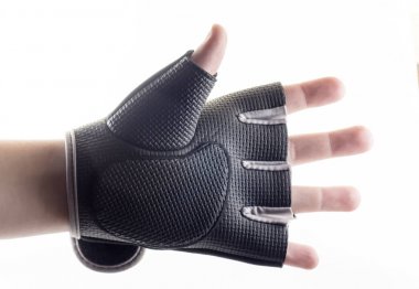 Spor eldiven parmakları olmadan el 