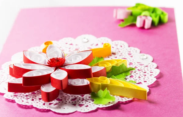 Helle Quilling in Form — Stockfoto