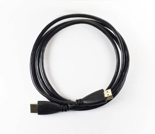 Kablo HDMI siyah renk — Stok fotoğraf