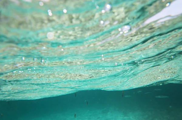 水の下から海の表面 — ストック写真