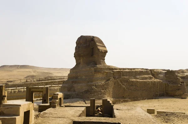 Nagy Szfinx Giza Táj — Stock Fotó