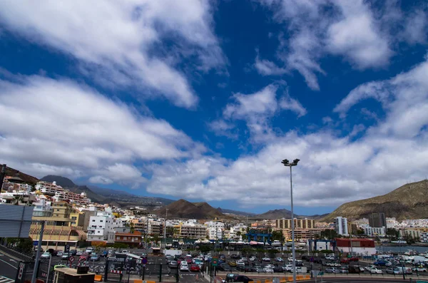 Los Cristianos Tenerife Paisagem Cidade — Fotografia de Stock