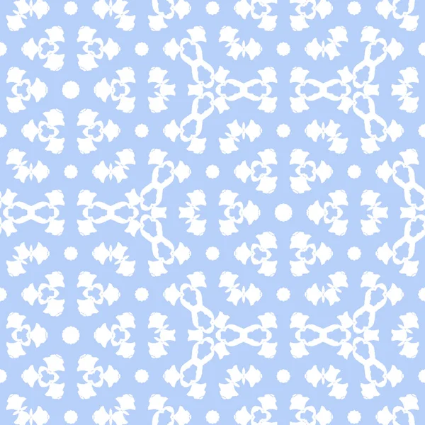 Elementos abstratos brancos contínuos localizados em um fundo pastel céu azul . — Fotografia de Stock