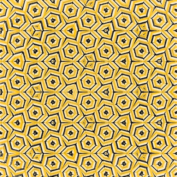 Fundo amarelo pálido com conjunto de hexágonos. Padrão para textura de papéis de parede, tecido bebê . — Fotografia de Stock