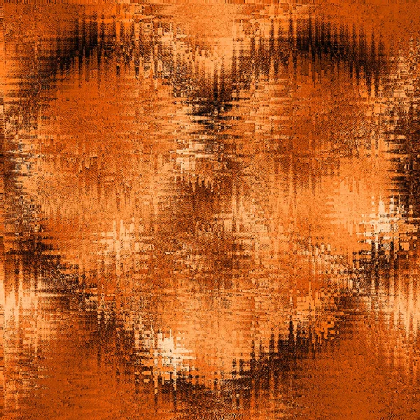 Heart card by zigzag pattern, bright orange background banner — Stock Photo, Image