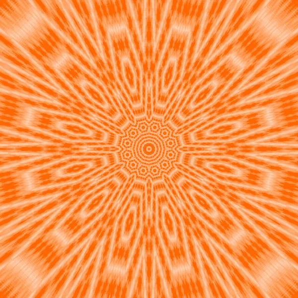 Zon enrose patroon Mandala in oranje kleur — Stockfoto