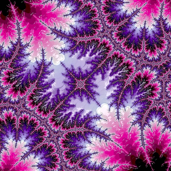 Fundo surreal abstrato / fractal violeta — Fotografia de Stock