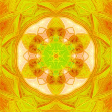 Hint usulü çiçek mandalalı fayans dokusu.