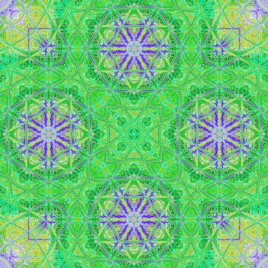 Sulu boya motifli çiçek ve mor süslemeli yaz deseni