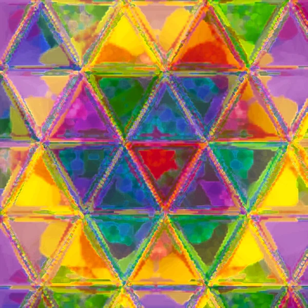 Verspreiding Van Multicolor Driehoek Patroon Regenboog Kleuren — Stockfoto