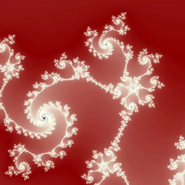 Abstract Ice Flowers Fractal — 图库照片