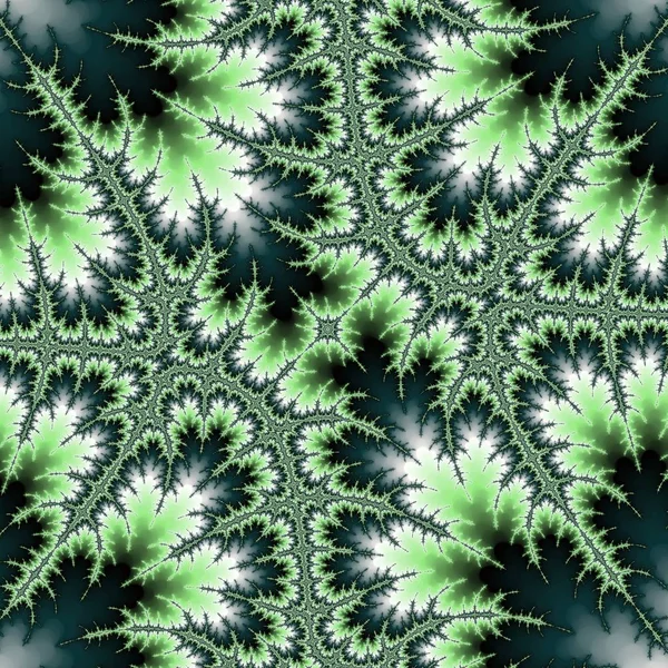Abstrakte Fraktale Grünklee Hintergrund Krickente Textur — Stockfoto