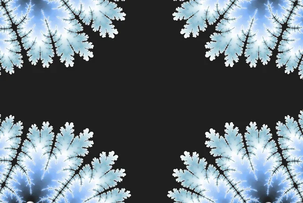 Abstract Background Blue Ice Leaf Copy Space — Stock Photo, Image