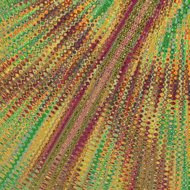 Çeşitli sıçramalardan ve gökkuşağı renklerinde damlalardan oluşan soyut ve sürekli desen