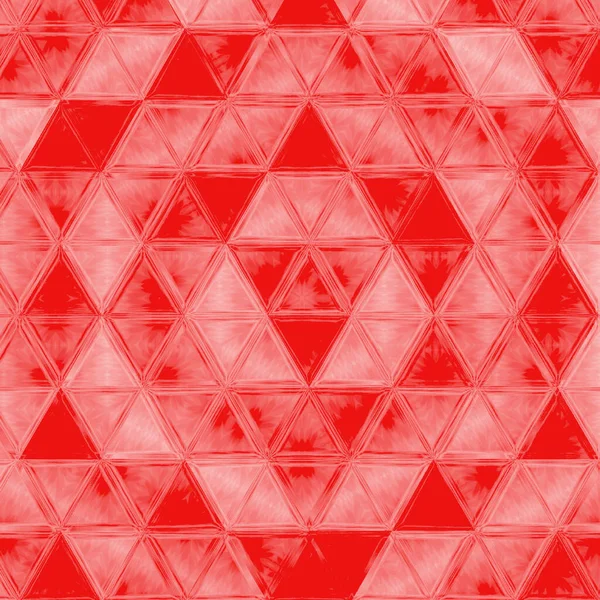Жирный клетчатый узор с тонкими диагональными мазками кисти, тонкими полосами и треугольниками яркого кораллового цвета — стоковое фото