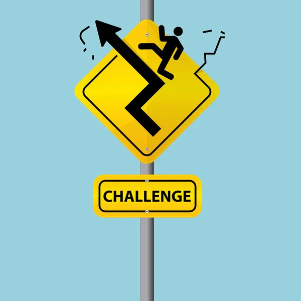 Επαγγελματίες σύμβολο στην πινακίδα. Η έννοια της πρόκλησης. Διάνυσμα. — Διανυσματικό Αρχείο