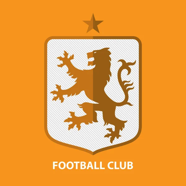 足球足球徽章设计模板。体育团队身份。矢量. — 图库矢量图片