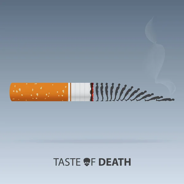 May 31st World No Tobacco Day. No Smoking Day. Poison of cigarette. — Stock Vector