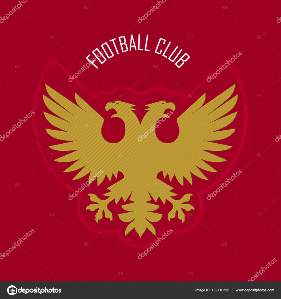 Double head eagle logo for heraldry, soccer, football club. Sport Team  Identity. Stock Vector Image by ©tond.ruangwit@gmail.com #159110392