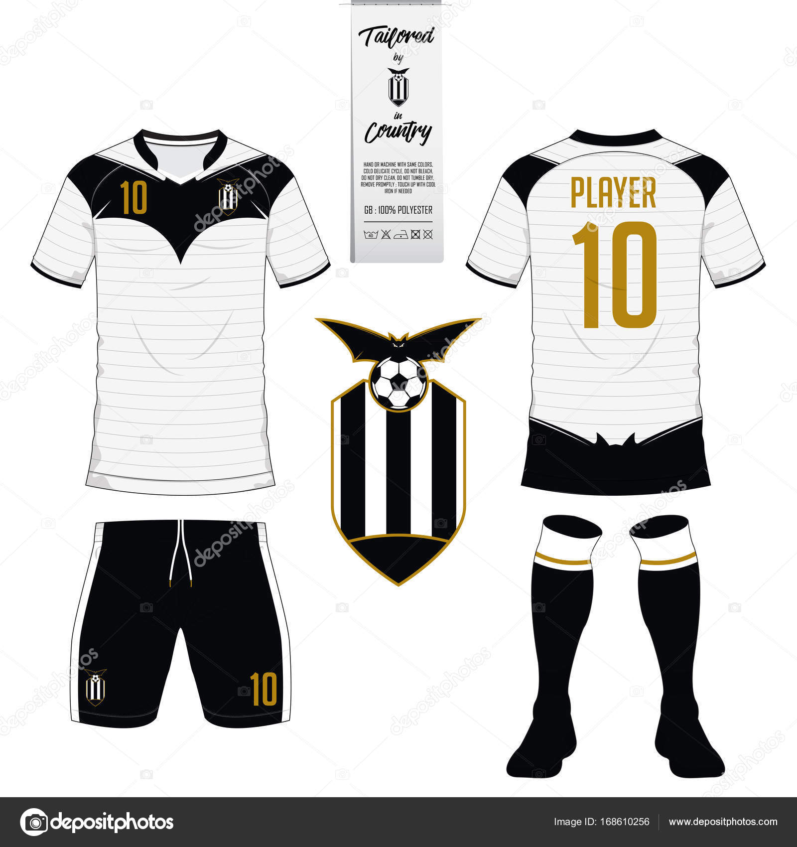 Download Soccer jersey or football kit, short, sock template for ...