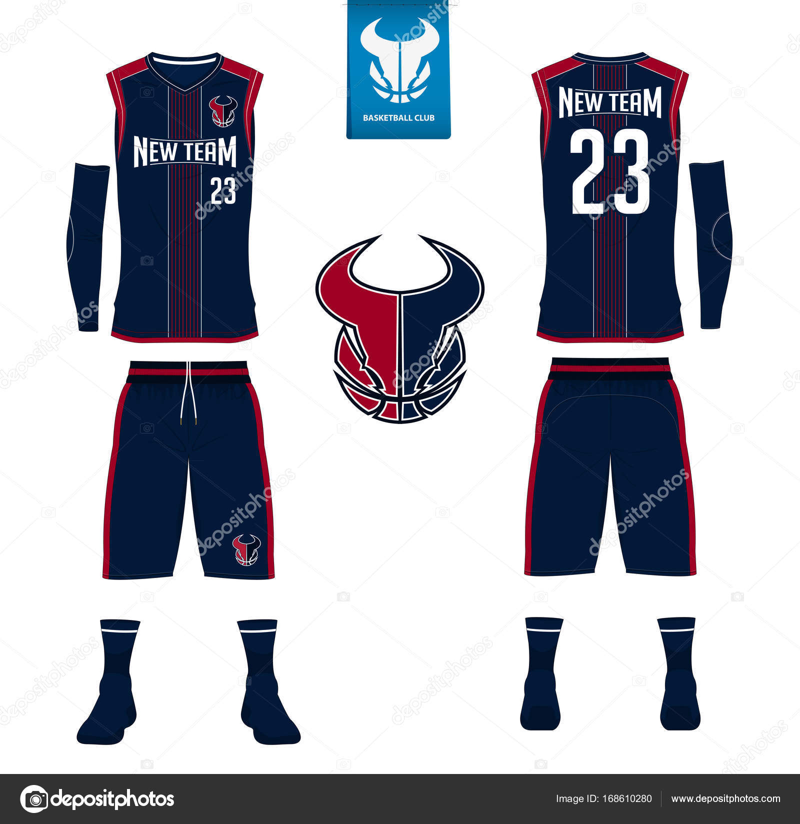 Download Basketball jersey, shorts, socks template for basketball ...