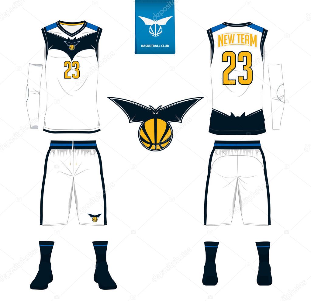 Download Basketball jersey, shorts, socks template for basketball ...