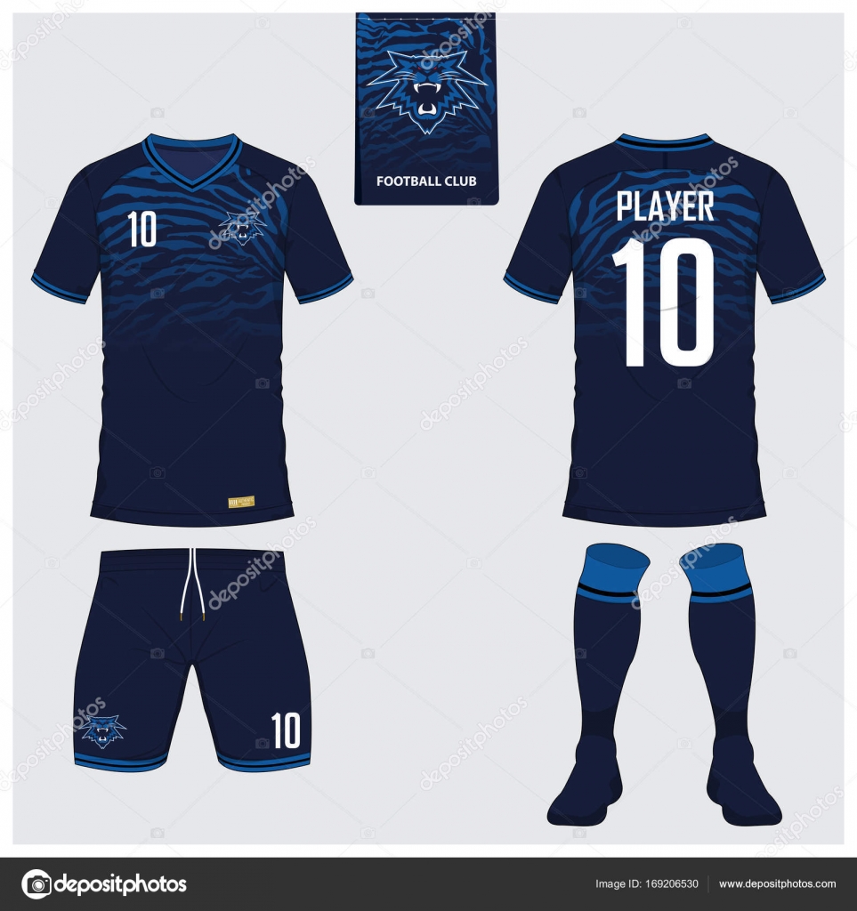 Camiseta de fútbol o kit de fútbol, corto, plantilla de calcetín para club  deportivo. Camiseta de