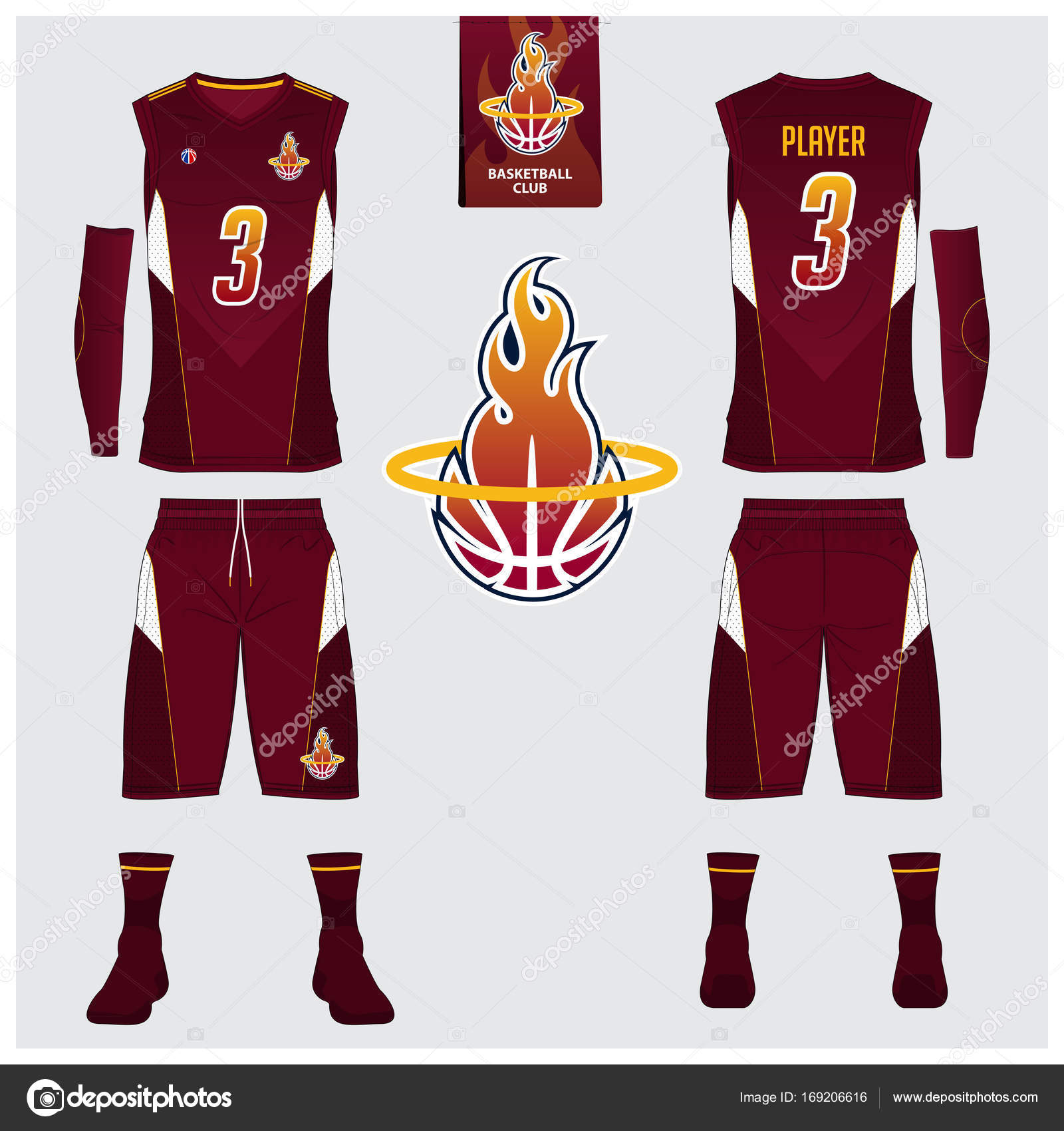 Download Basketball jersey, shorts, socks template for basketball ...