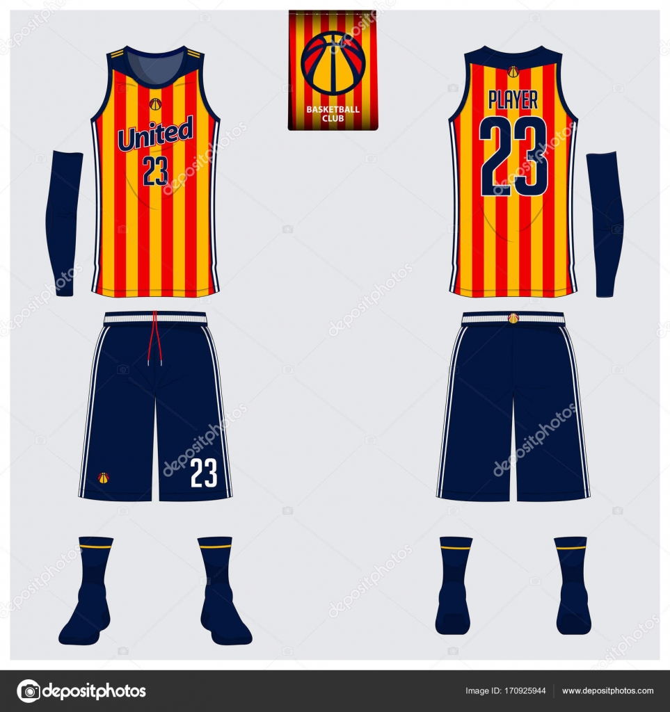 red yellow basketball jersey