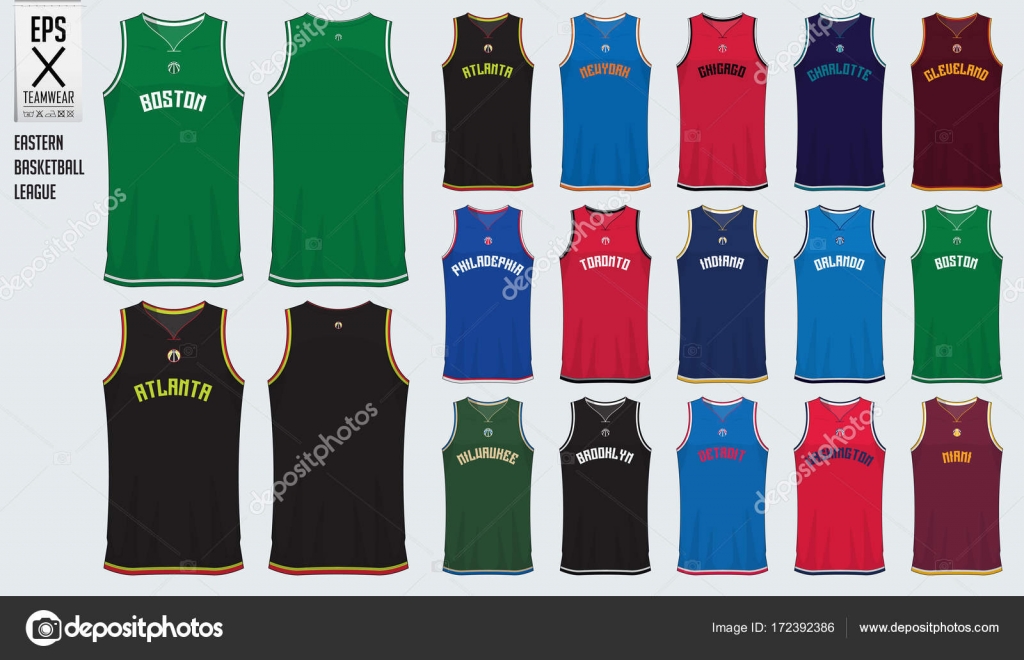 Basketball Uniform Mockup Template Design For Basketball Club