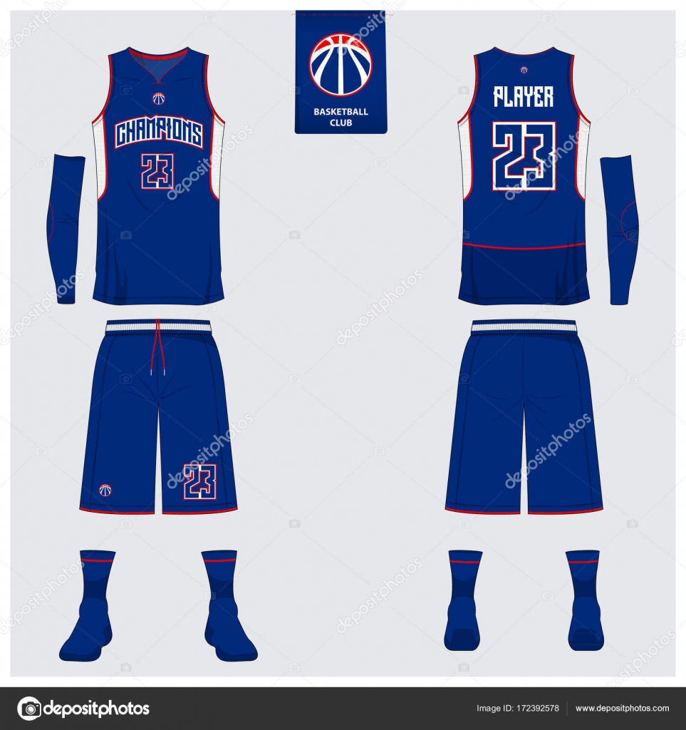 Download Basketball Uniform Template Design Tank Top T Shirt Mockup For Basketball Club Front View And Back View Sport Jersey Vector Vector Image By C Tond Ruangwit Gmail Com Vector Stock 172392578