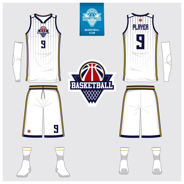 Blank Basketball Jersey Template Stock Illustration - Download