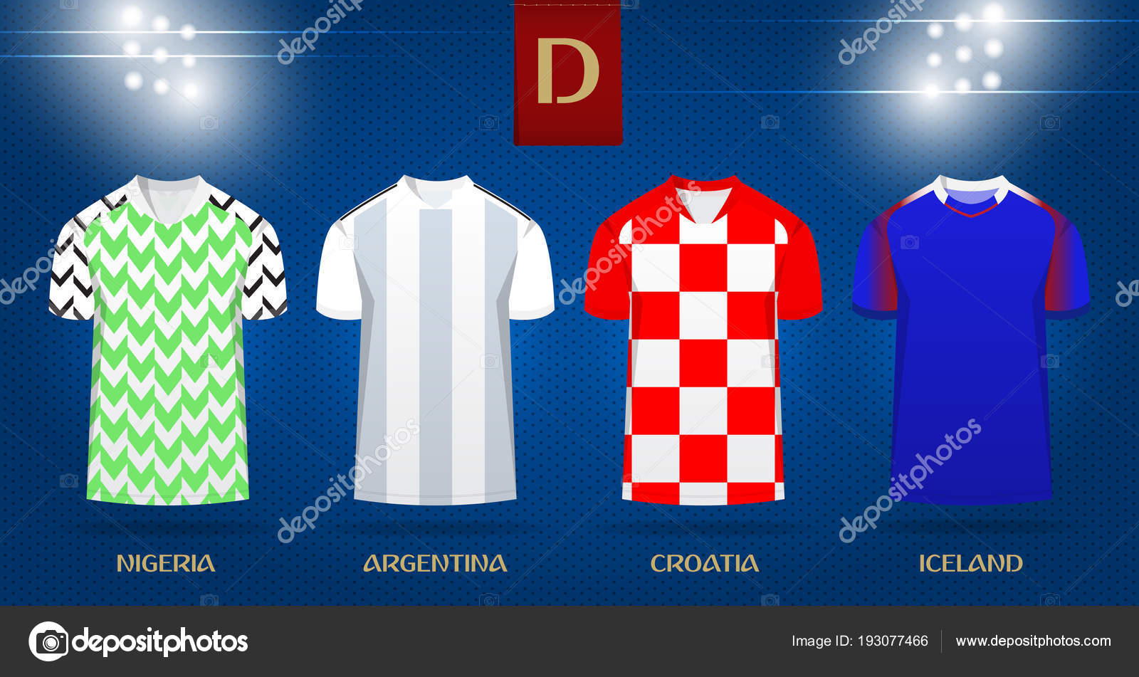 Soccer kit or football jersey template design for national