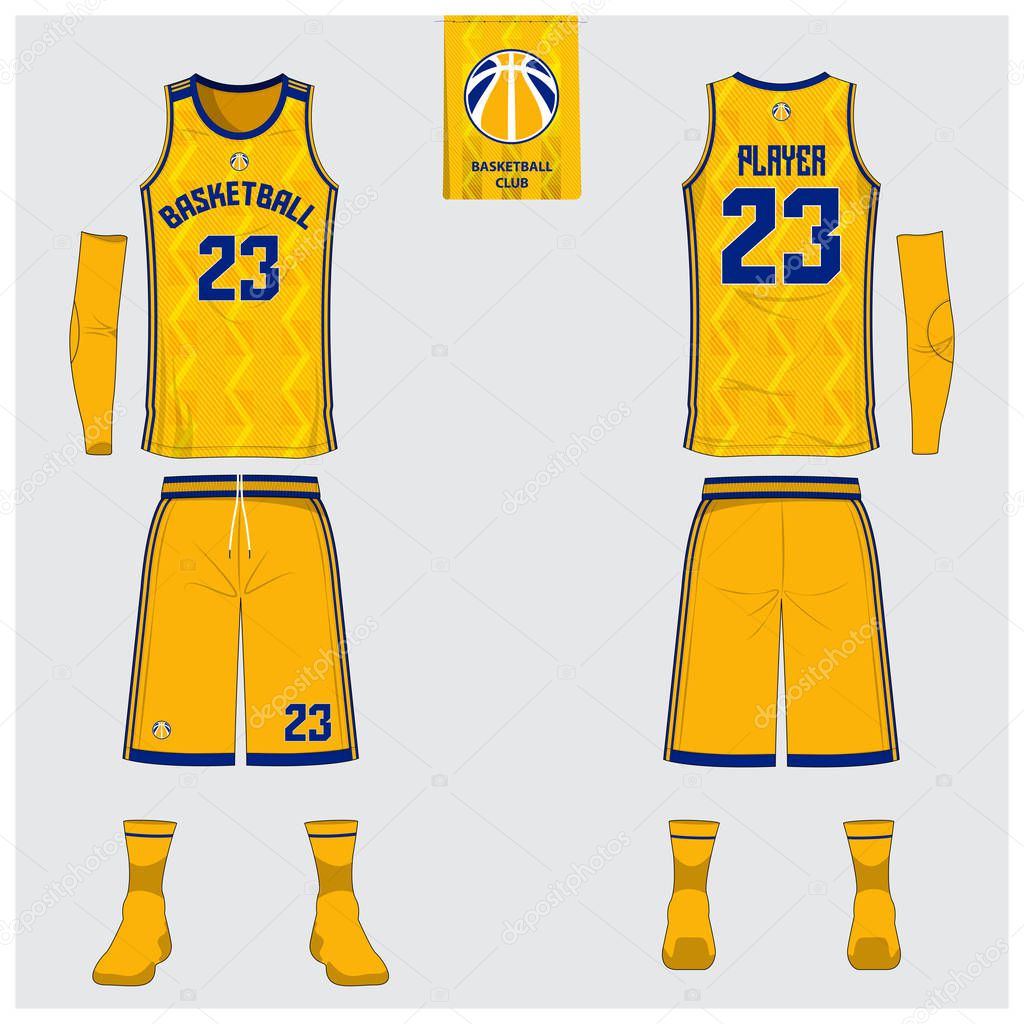 Download Basketball uniform or sport jersey, shorts, socks template ...