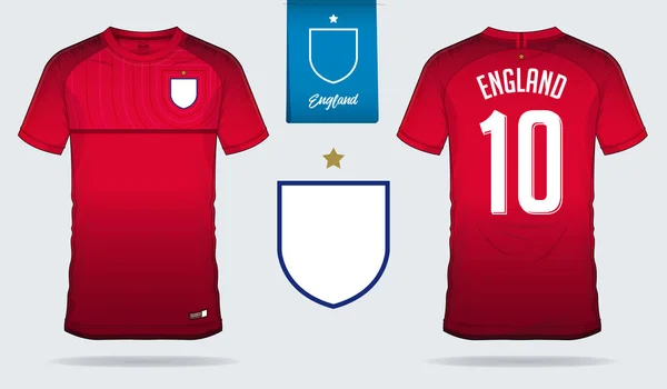 Conjunto Camiseta Fútbol Kit Fútbol Plantilla Diseño Para Selección Fútbol — Archivo Imágenes Vectoriales