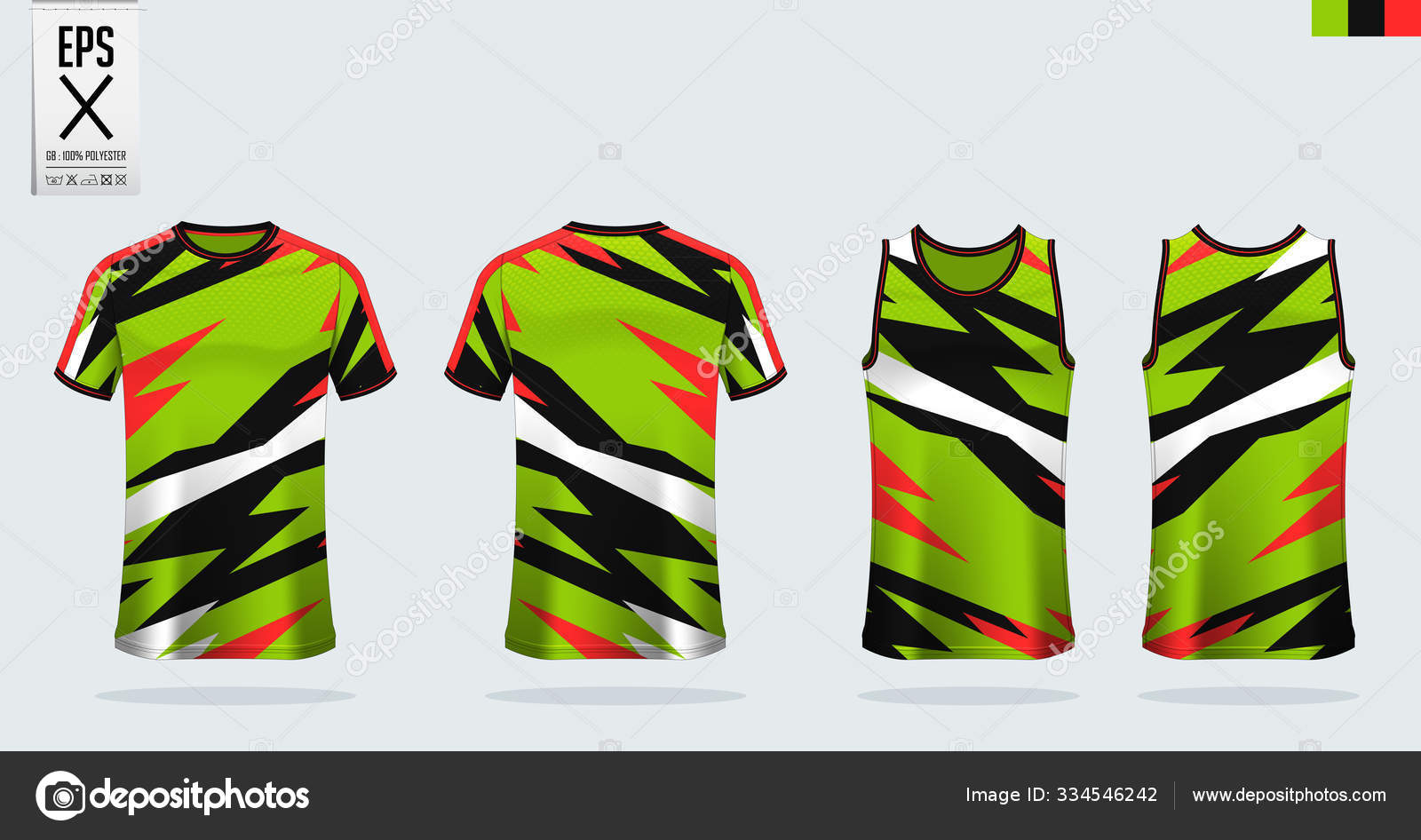 Download T Shirt Sport Mockup Template Design For Soccer Jersey Football Kit Tank Top For Basketball Jersey And Running Singlet Sport Uniform In Front View And Back View Vector Image By C Tond Ruangwit Gmail Com