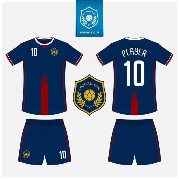 Camisola Futebol Design Modelo Mockup Kit Futebol Para Clube Esportivo —  Vetores de Stock