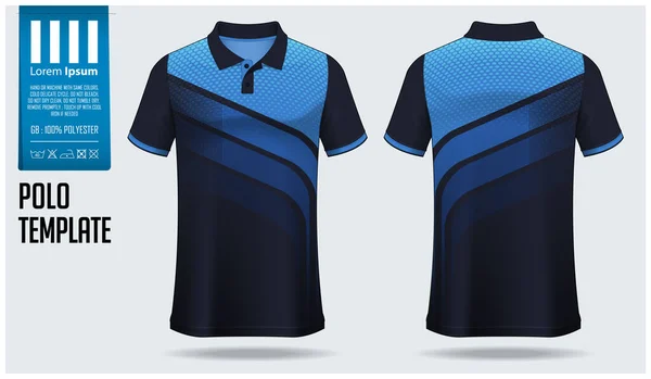 Modèle Modèle Shirt Polo Pour Maillot Football Kit Football Vêtements — Image vectorielle