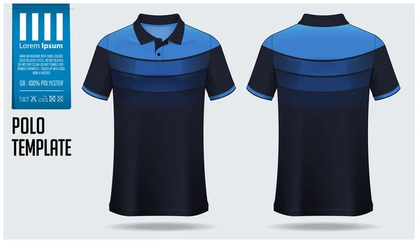 Polo Shirt Mokup Šablona Design Pro Fotbalový Dres Fotbalové Soupravy — Stockový vektor