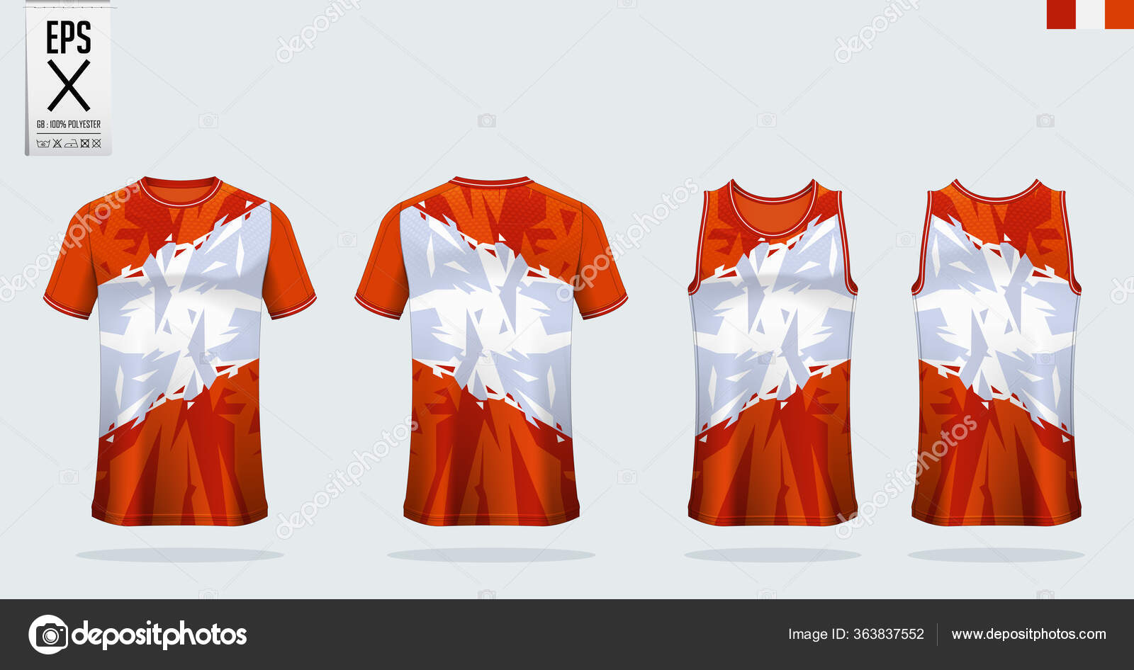 T Shirt Sport Mockup Template Design For Soccer Jersey Football Kit Tank Top For Basketball Jersey And Running Singlet Vector Stock Vector Illustration Of Icon Front 173183454
