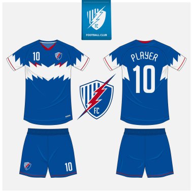 Tişört modeli, futbol forması için spor gömlek şablonu tasarımı, futbol takımı. Basketbol forması ve koşu atleti için kolsuz bluz. Önde ve arkada spor üniforması var. Vektör Resmini Uygula.