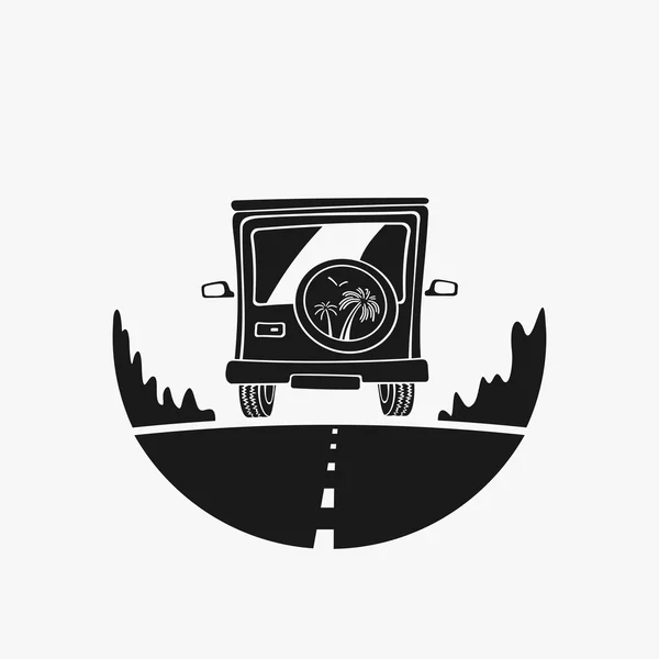 Emblema de coches paseos — Vector de stock