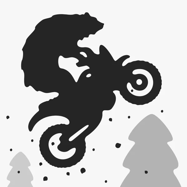 Illustration vectorielle de vélo ours — Image vectorielle
