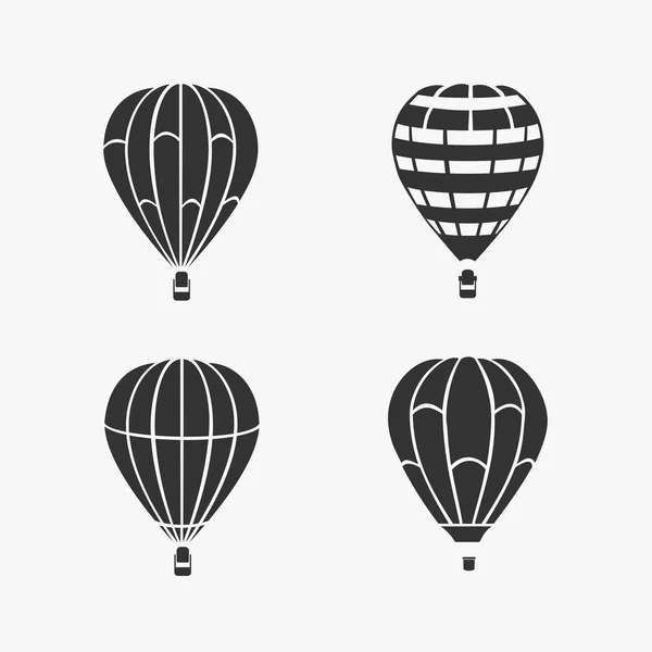 Conjunto de vectores de vuelo en globo — Vector de stock