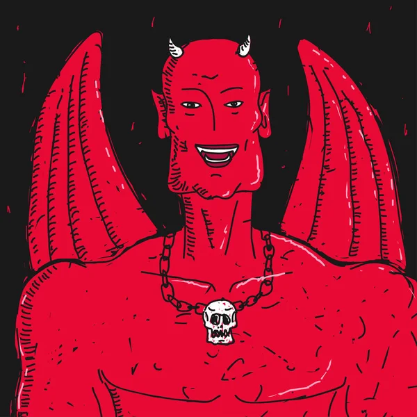 Vector illustratie Red Devil — Stockvector