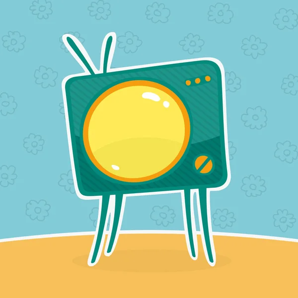 Illustrazione vettoriale della televisione dei bambini — Vettoriale Stock